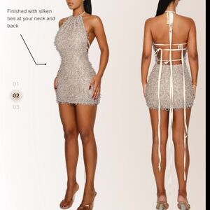 KANTO DRESS - ELECTRIC EEL Cou Coo furry dress